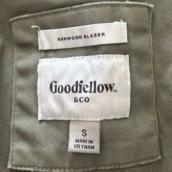 Goodfellow & Co Kenwood Blazer Hunter Forest Military Green Men’s Small S NWT - Picture 5 of 7